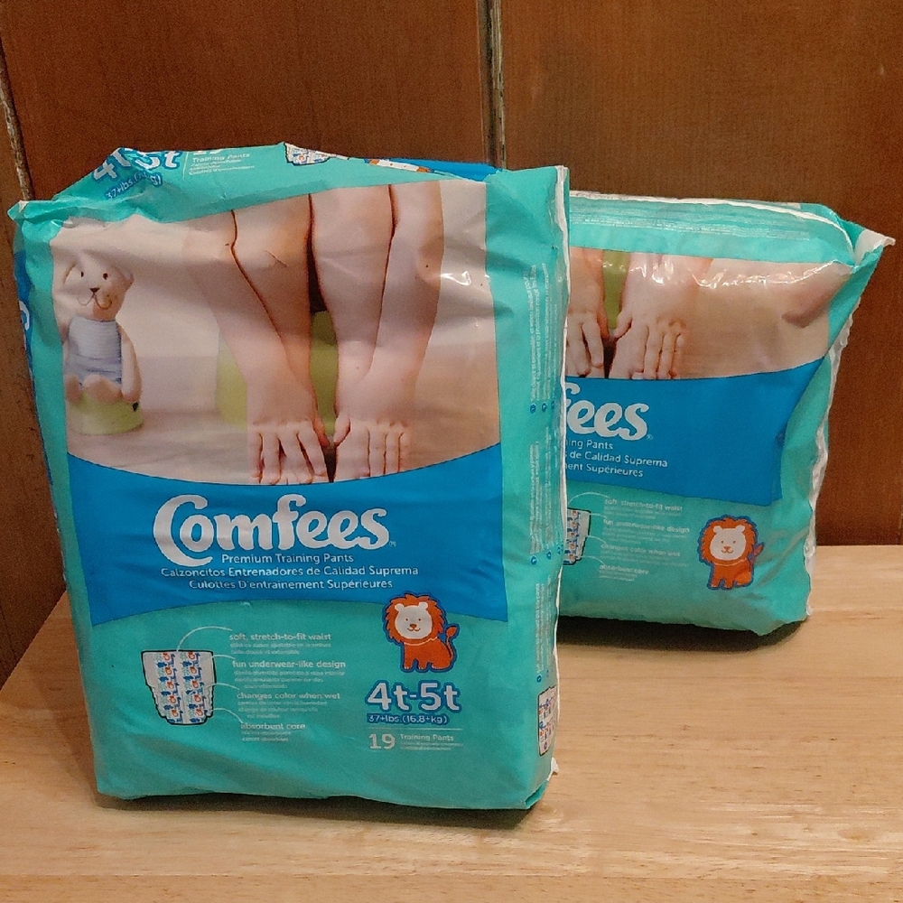 Comfees Premium Training Pants 4T-5T 2 Packs 19 Per Pack